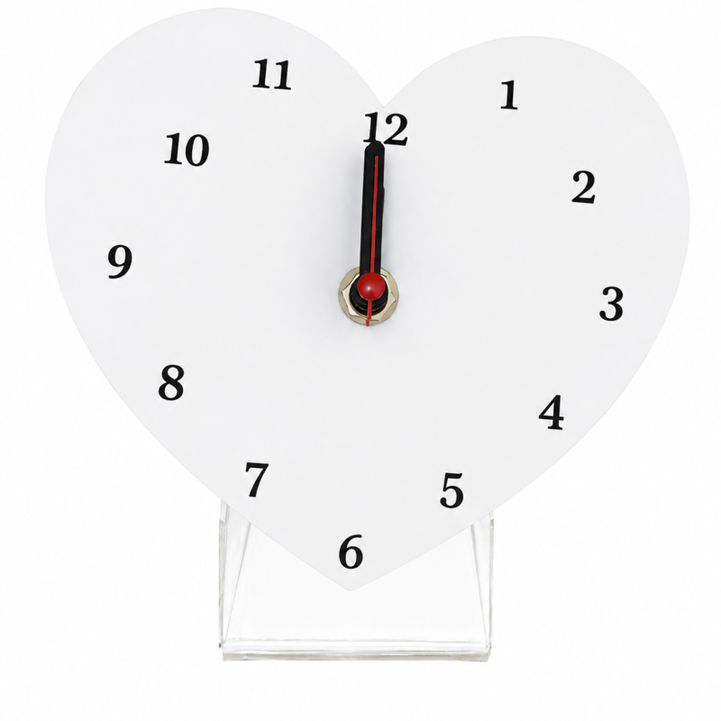 Reloj corazón de mesa